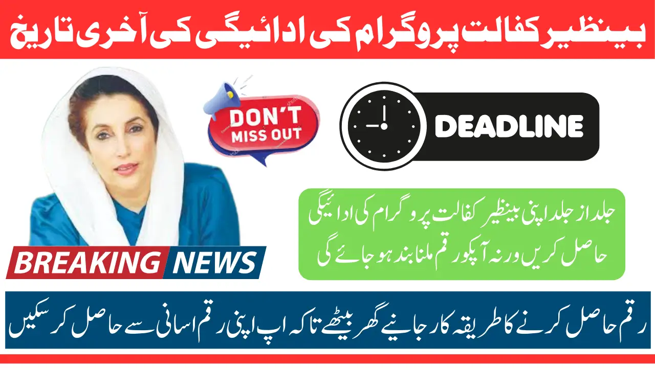 Benazir Income Support Program 2025 Deadline For 13500 Payment – Key Details Revealed